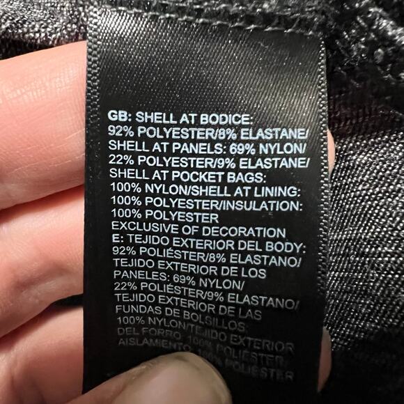 The North Face Jacket Womens XS Pseudio Grey Black Hooded Coat - Picture 8 of 9